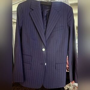 Womens Theory High-End Soft Wool Navy Blazer NWT
